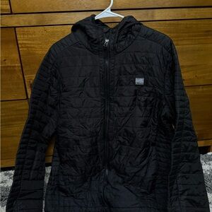 Dutch Bros Black Quilted Raincoat